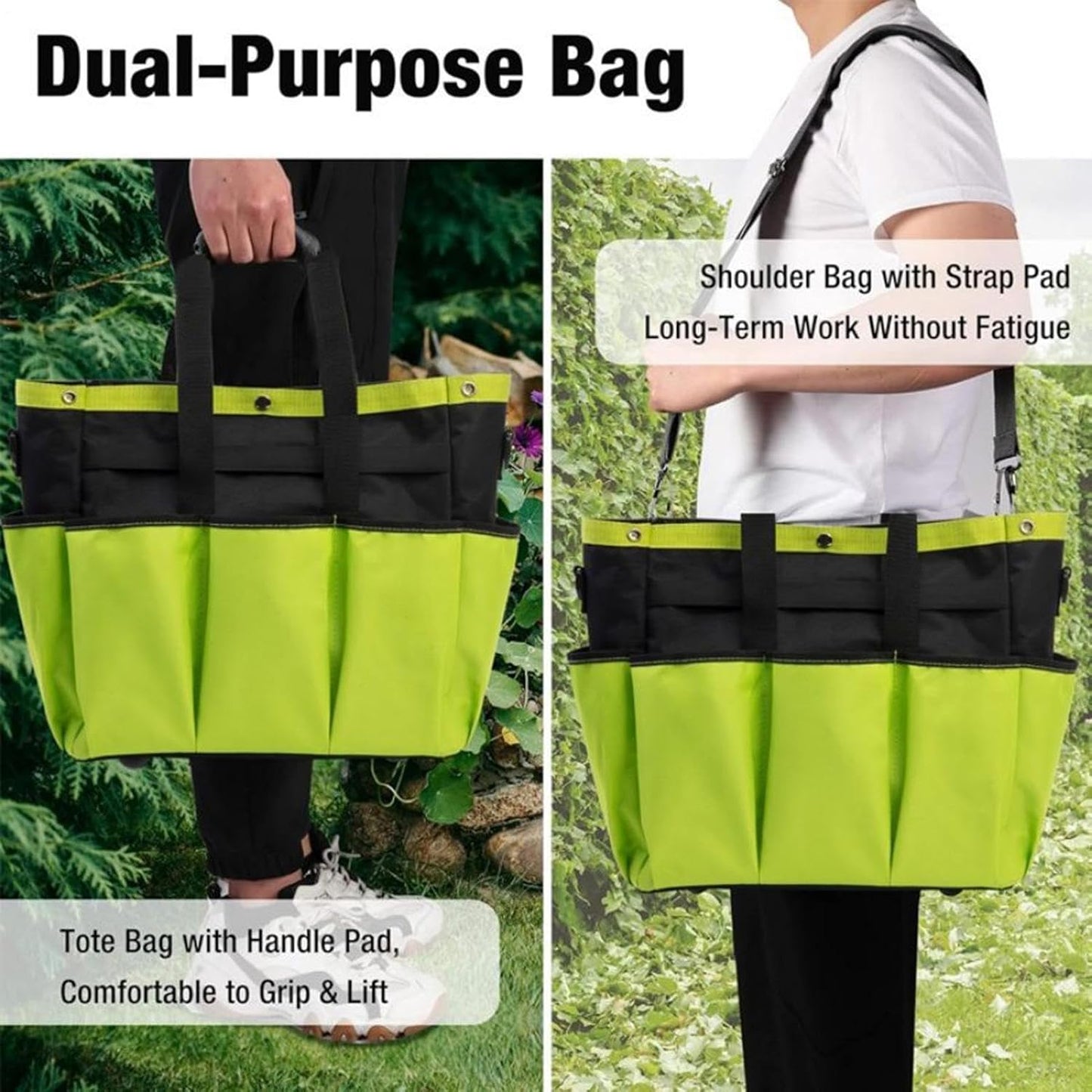  Fourre-tout De Jardin étanche, Porte-sac à Outils Réglable, Robuste Avec Plusieurs Poches, Organisateur Portable Pour Clés à Usage D'électricien, Sac De Jardin Avec Style Robuste, Sacs Utilitaires