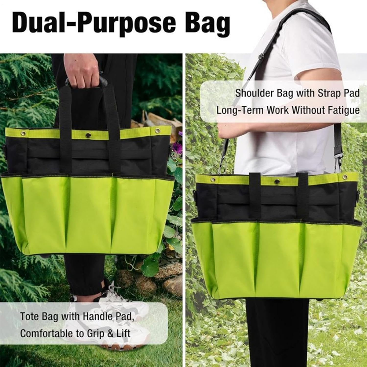  Fourre-tout De Jardin étanche, Porte-sac à Outils Réglable, Robuste Avec Plusieurs Poches, Organisateur Portable Pour Clés à Usage D'électricien, Sac De Jardin Avec Style Robuste, Sacs Utilitaires