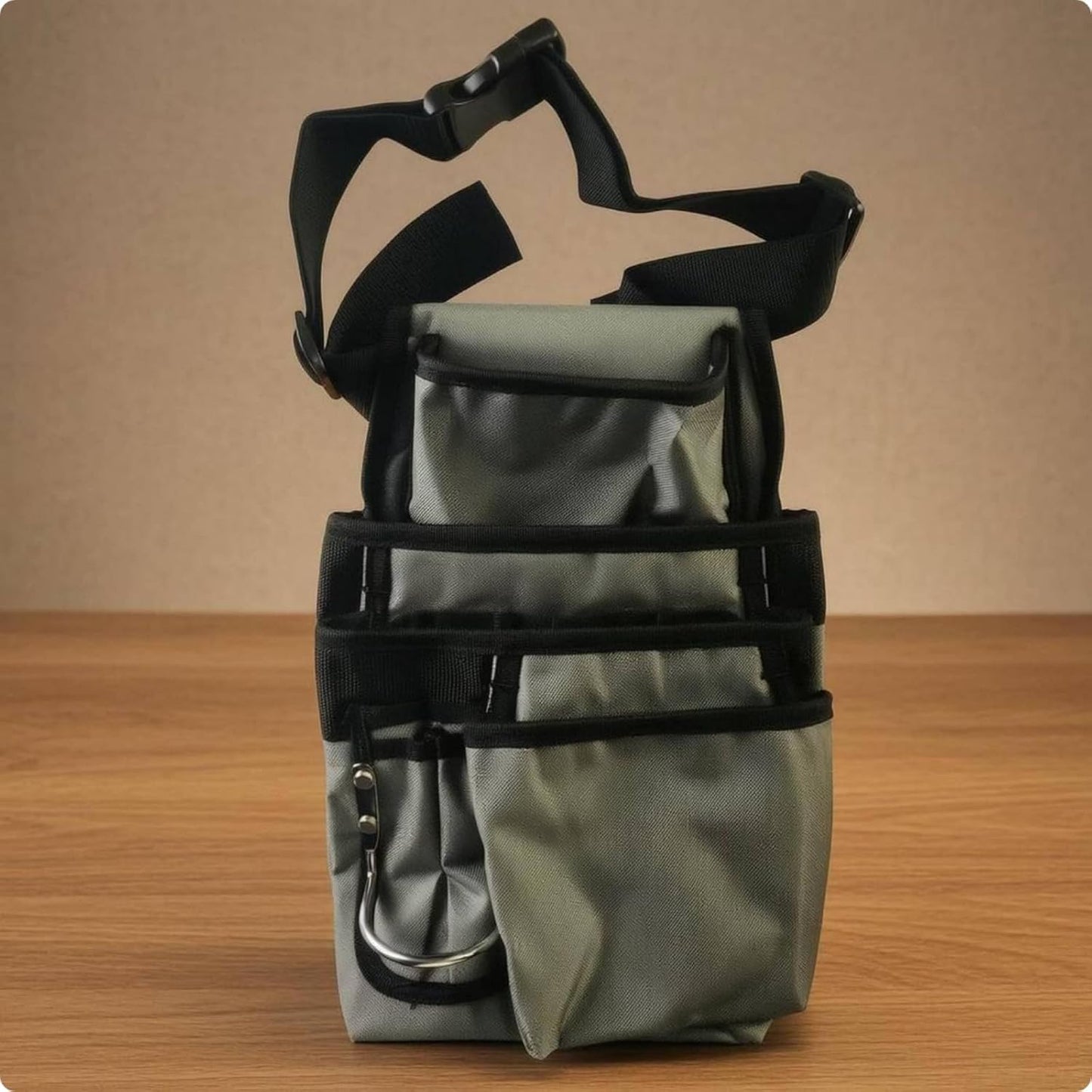  Porte-Outils Industriel Sac à Outils Organisateur Bandoulière Solide Tissu Renforcé Multiples Poches Adapté Pour Atelier Interventions Terrain