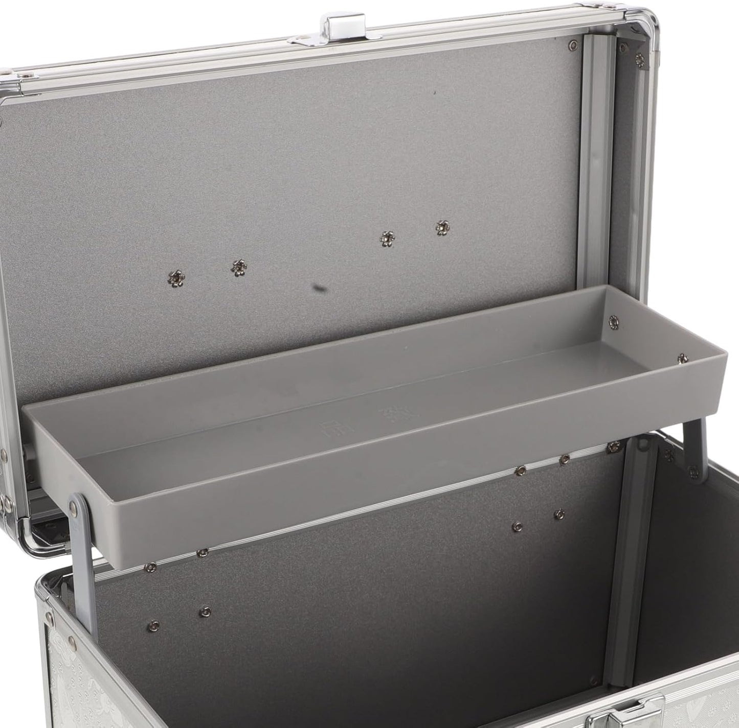  ULTECHNOVO Boîte à Outils Portable En Alliage D'aluminium Argentée, Construction Robuste Et Extérieur Résistant Aux Rayures, Petite Caisse De Rangement Pour Usage Quotidien Et Extérieur