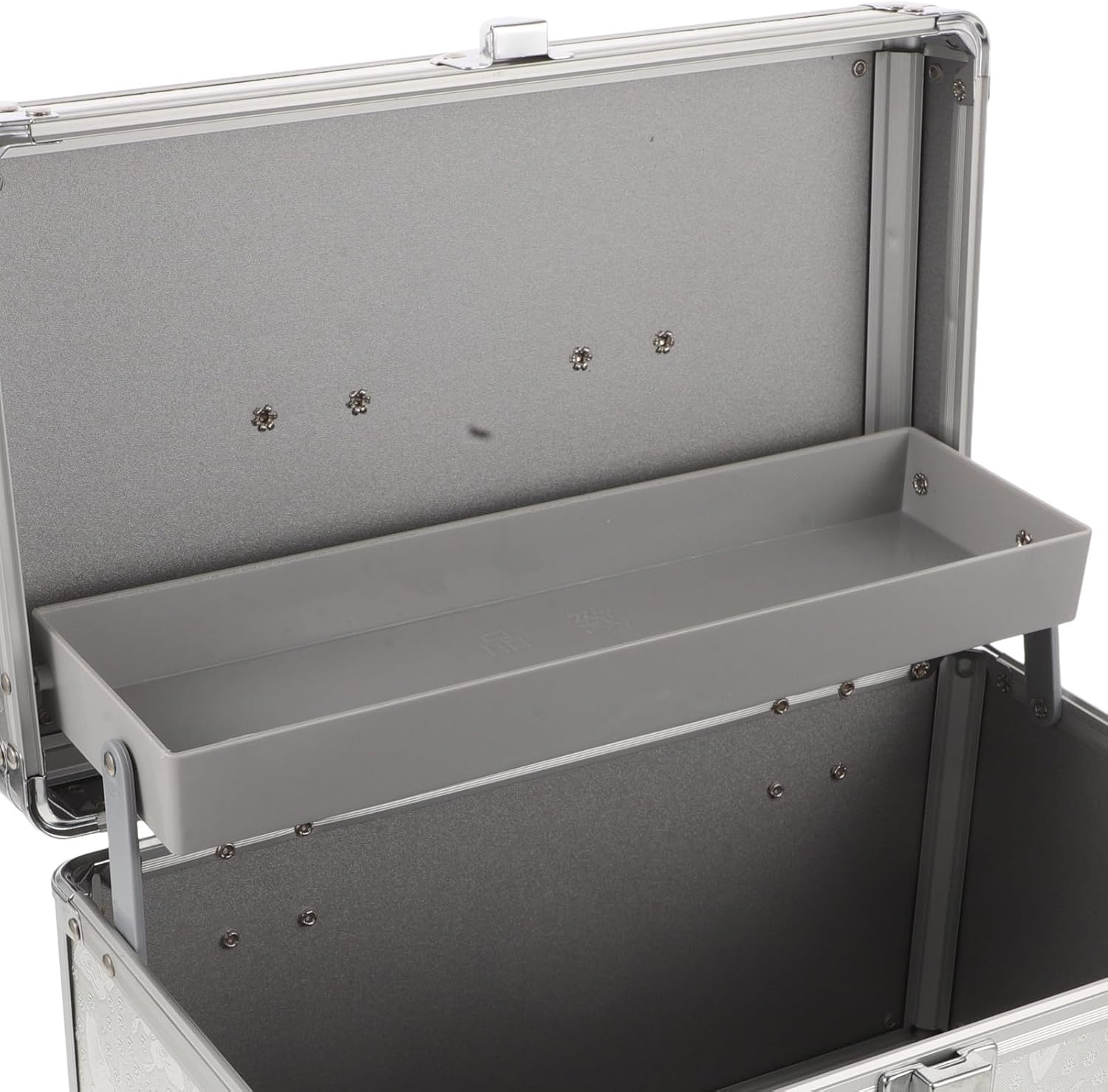 ULTECHNOVO Boîte à Outils Portable En Alliage D'aluminium Argentée, Construction Robuste Et Extérieur Résistant Aux Rayures, Petite Caisse De Rangement Pour Usage Quotidien Et Extérieur