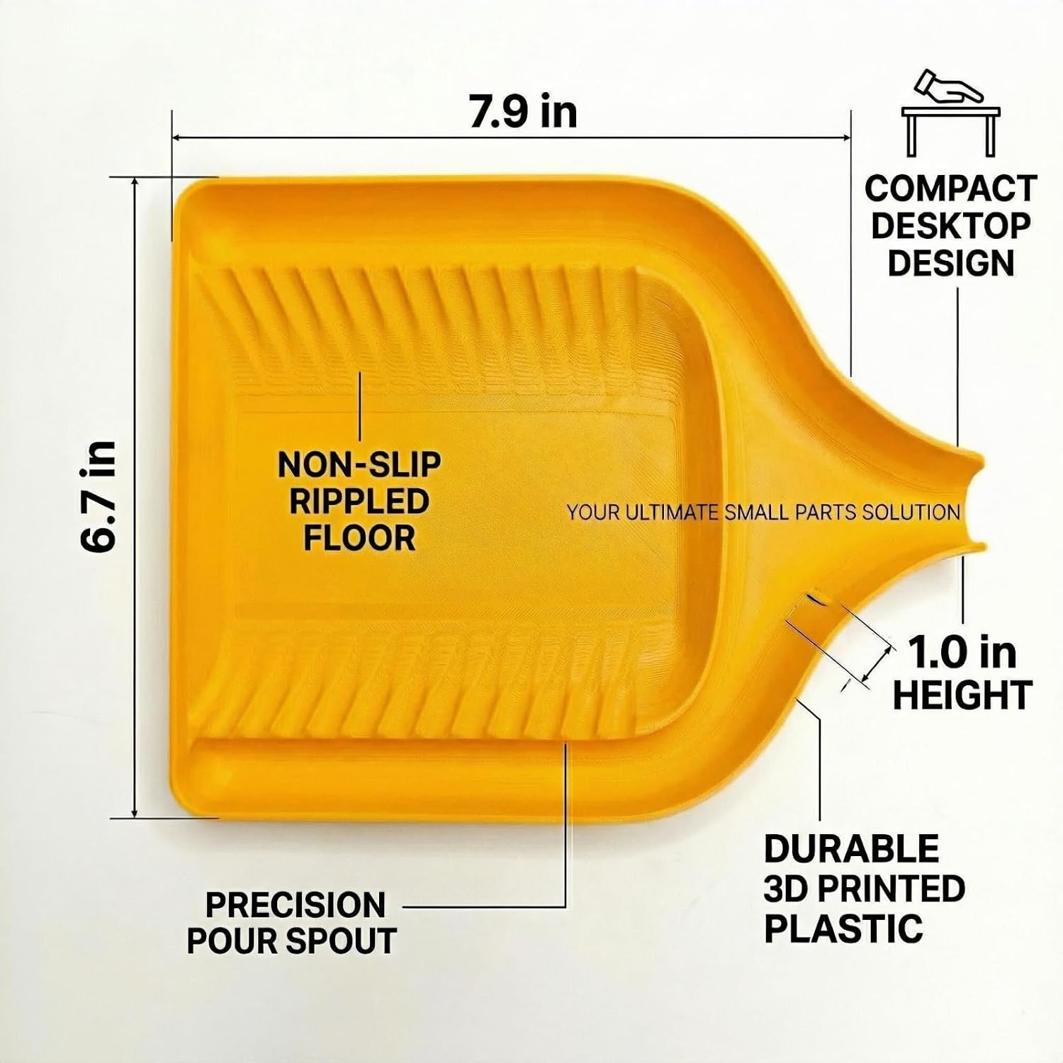  Entonnoir De Tri Multifonction – Plateau De Tri Rapide Pour Toutes Sortes De Petites Choses, Entonnoir Facile à Trier Pour Vis, Boulons, Briques Lego, Cartes Micro SD (orange)