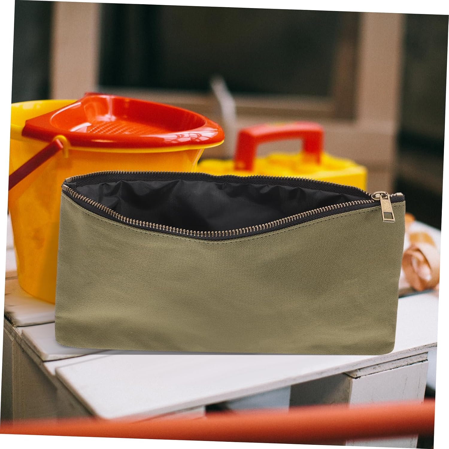  Jojofuny 3 Pcs Pochette De Rangement En Toile à Fermeture Éclair Pour Outils Paquet De Rangement Utilitaires Pour Garage