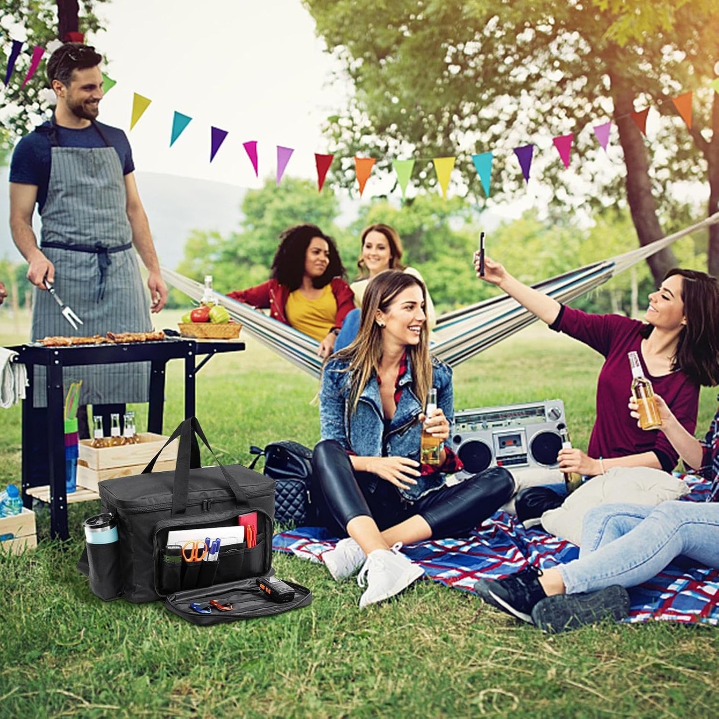 GENERIC Sac De Patrouille | Sac à Dos Pliable Et étanche Pour Siège De Voiture, Pour Réparateurs, Jardiniers, Officiers, Tournevis, Clés, Pinces, Camion, Camping, Véhicule, Vérificateur