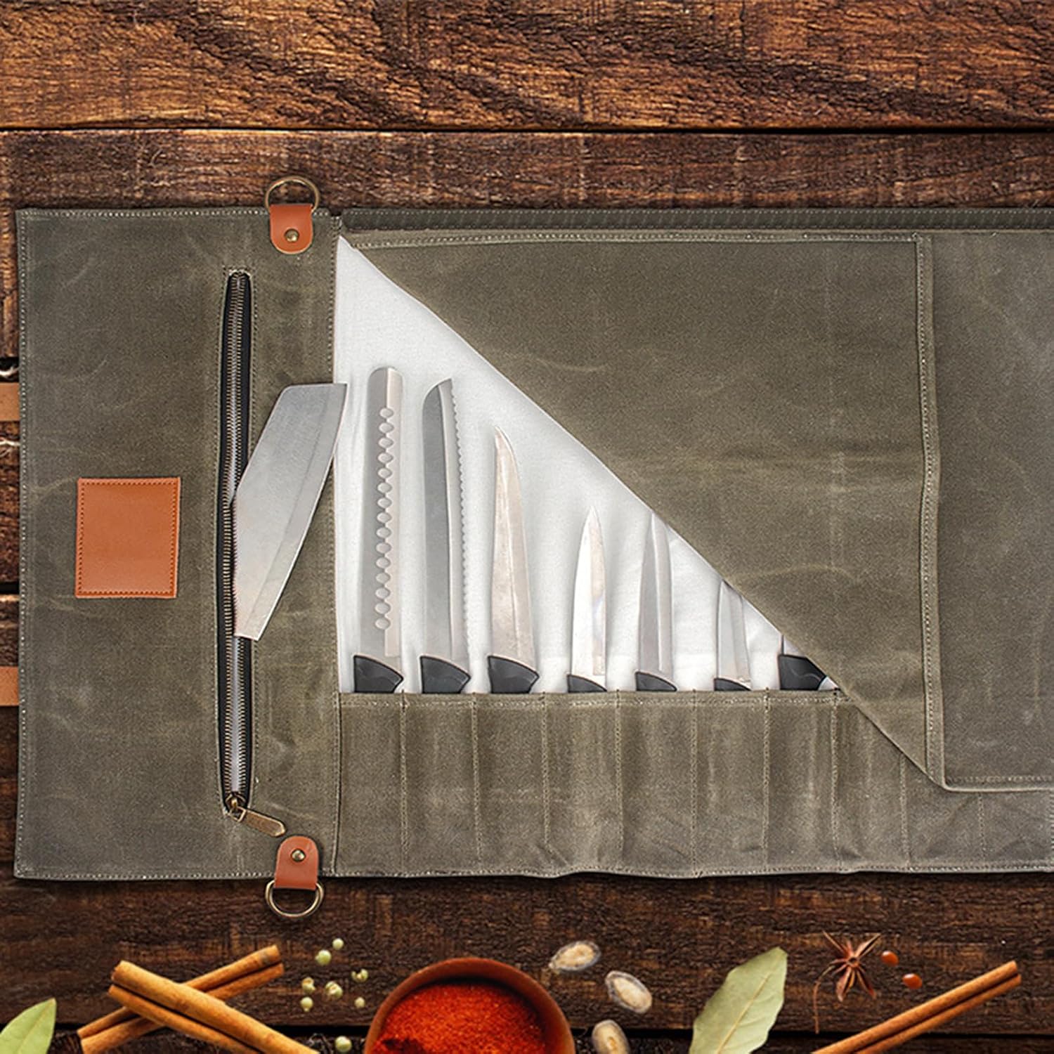  Sac à Outils De Chef Multifonctionnel Avec Poignée Et Bandoulière Pour Outils De Cuisine Et Accessoires