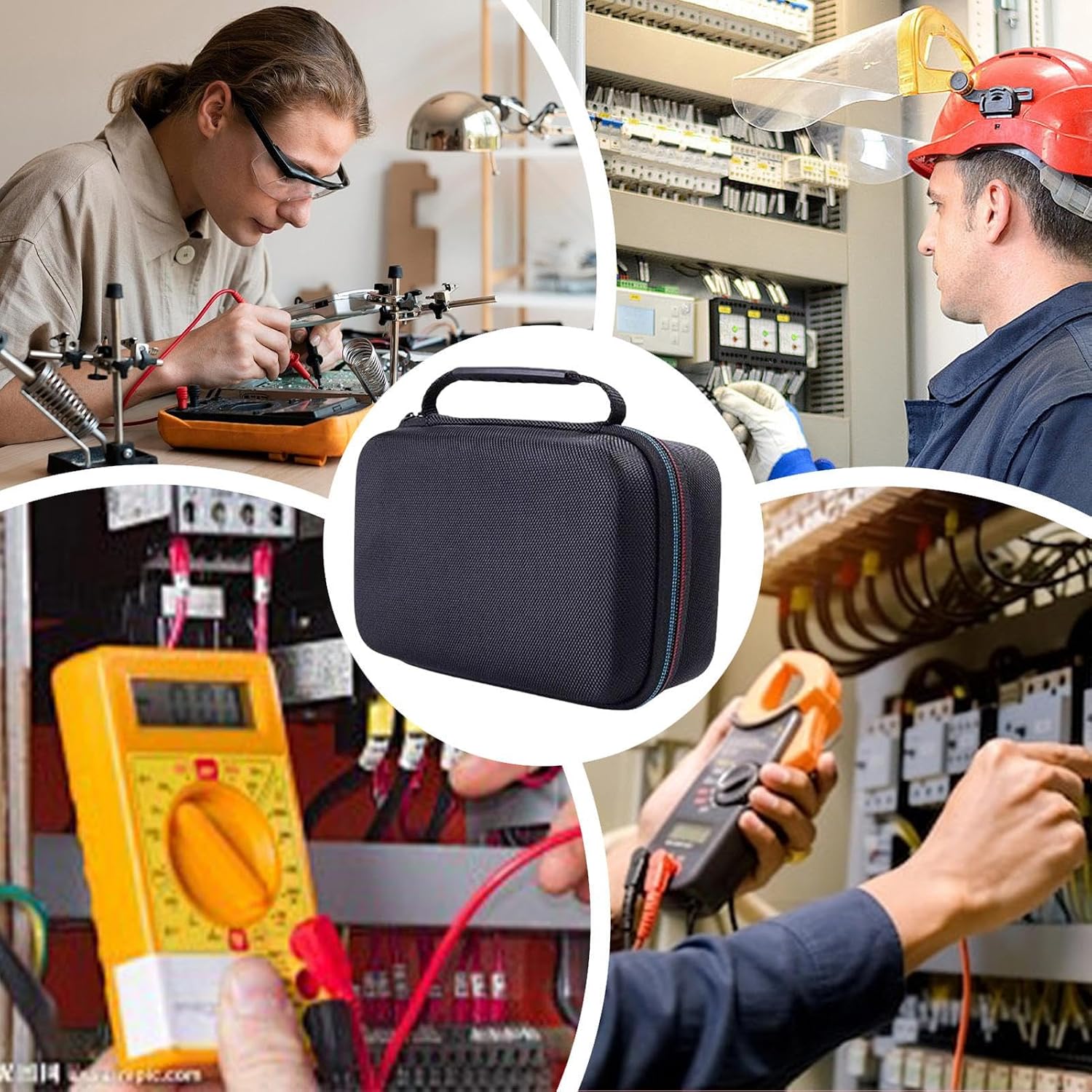  Coque Rigide, étui Rigide Portable Multifonctionnel, Boîte à Outils De 30,5 Cm Avec Grande Capacité, Organiseur Avec Design Anti-chocs, Fermeture éclair Sécurisée, Fournitures De Rangement, Randonnée