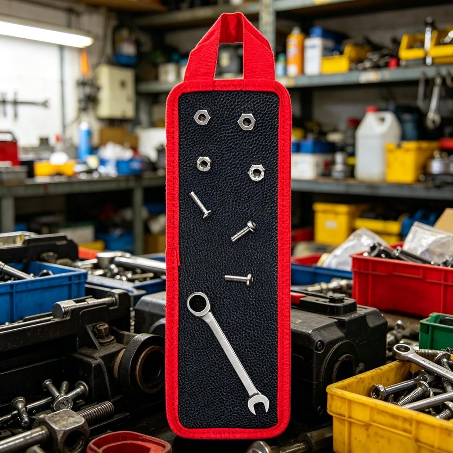  Tapis Magnétique Porte-Outils | Support Magnétique Avec Poignées Et Matériel - Tapis Pour Rangement D'Outils Pliable,Garage Atelier Jardin Remise Construction Bricolage Maison