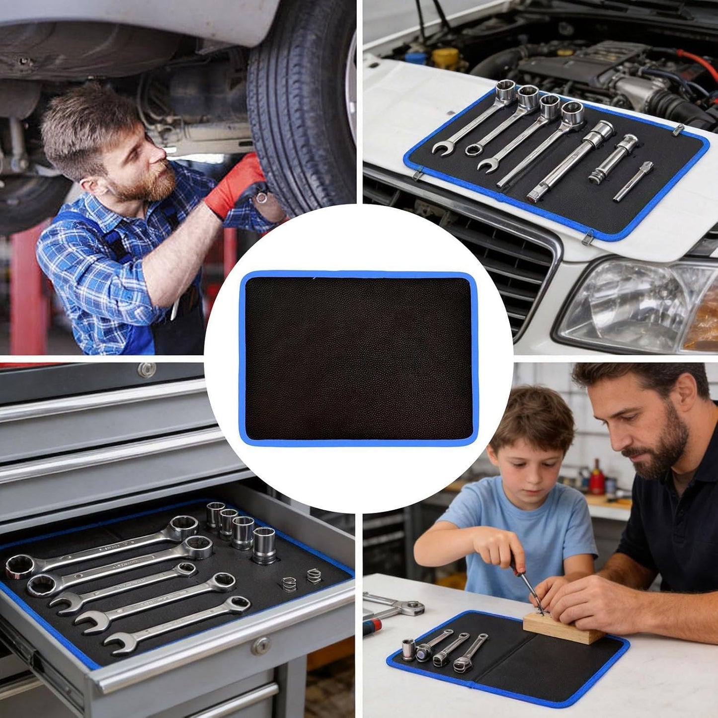  à Outils Magnétique | Plateau Porte-boulons Double Face | Tapis à Outils Magnétique Double Face – Pour Atelier, Maison, Bureau, Garage, Salle De Classe, Mécanique Et Industrie électronique