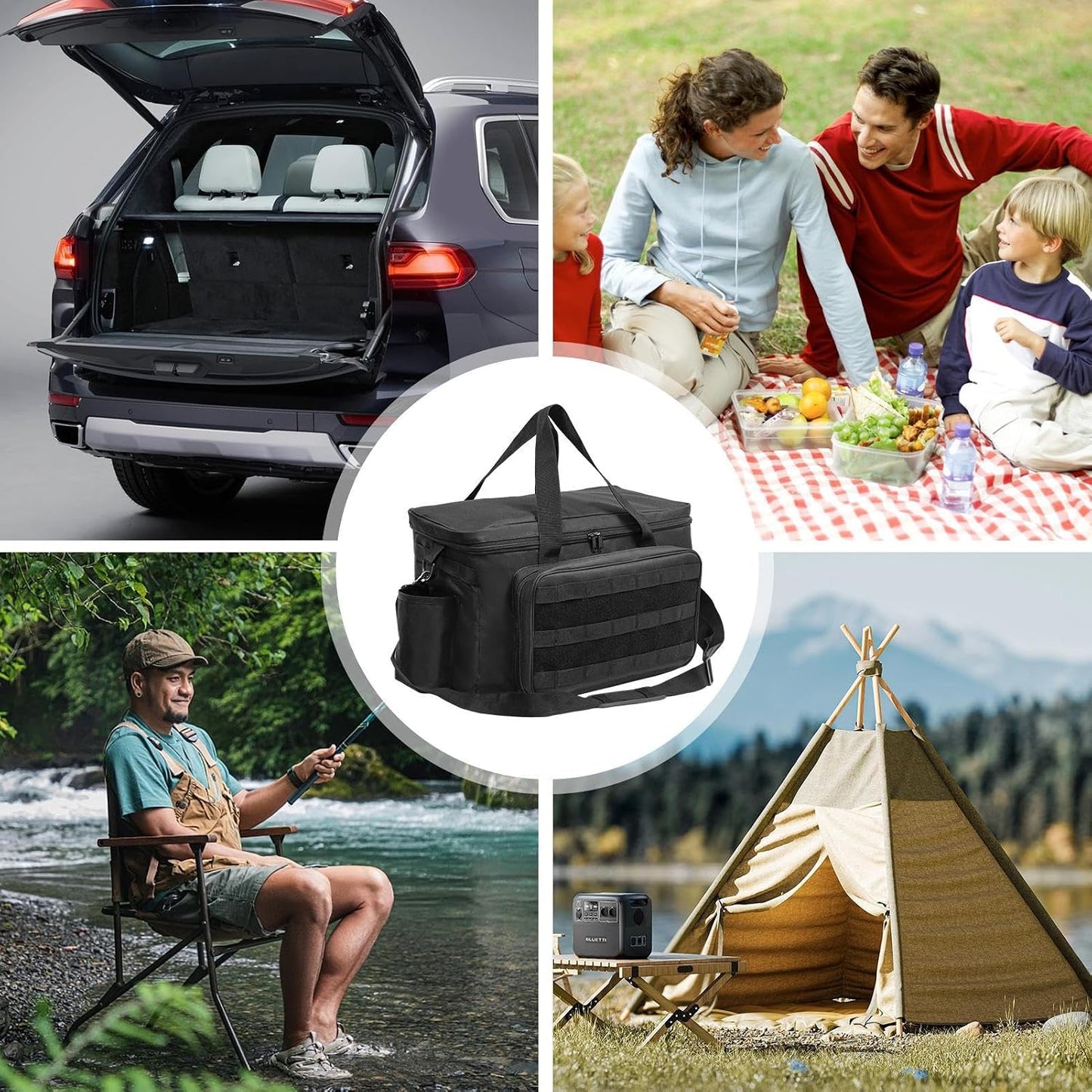 GENERIC Sac De Patrouille | Sac à Dos Pliable Et étanche Pour Siège De Voiture, Pour Réparateurs, Jardiniers, Officiers, Tournevis, Clés, Pinces, Camion, Camping, Véhicule, Vérificateur