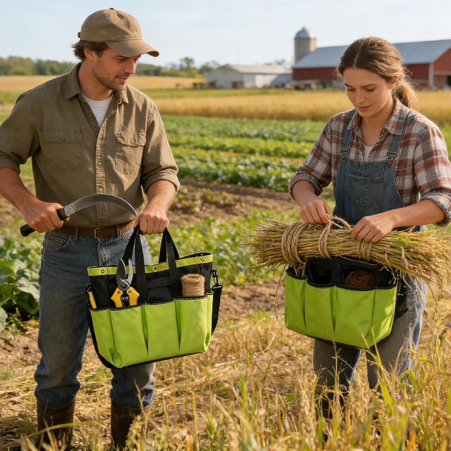  Fourre-tout De Jardin étanche, Porte-sac à Outils Réglable, Robuste Avec Plusieurs Poches, Organisateur Portable Pour Clés à Usage D'électricien, Sac De Jardin Avec Style Robuste, Sacs Utilitaires