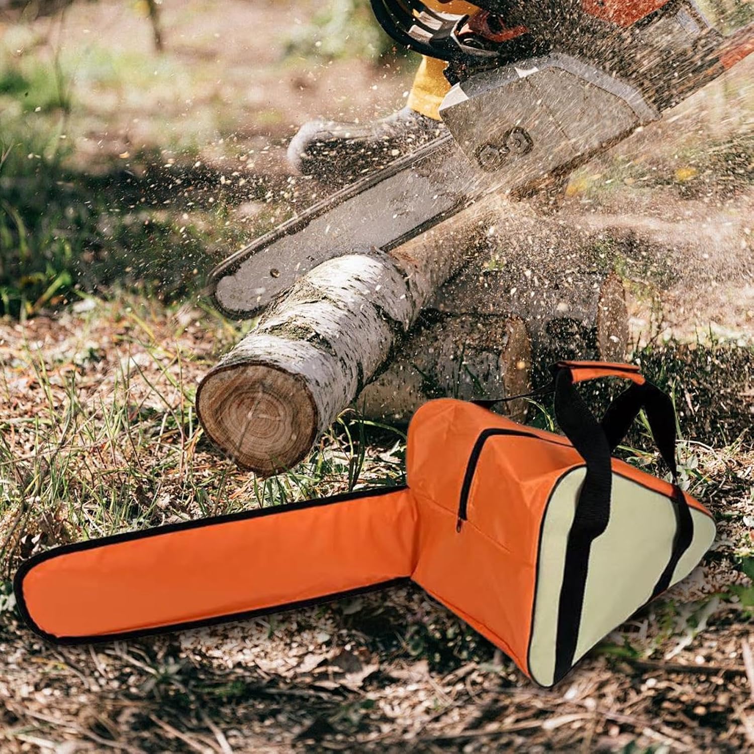 Sac Pour Tronçonneuse, étui De Transport Portable, Porte-outil Multifonction, Protection Solide, Scie à Chaîne électrique, Rangement Pratique, Compact Idéal Pour Le Jardinage, Le Dressage Et Les