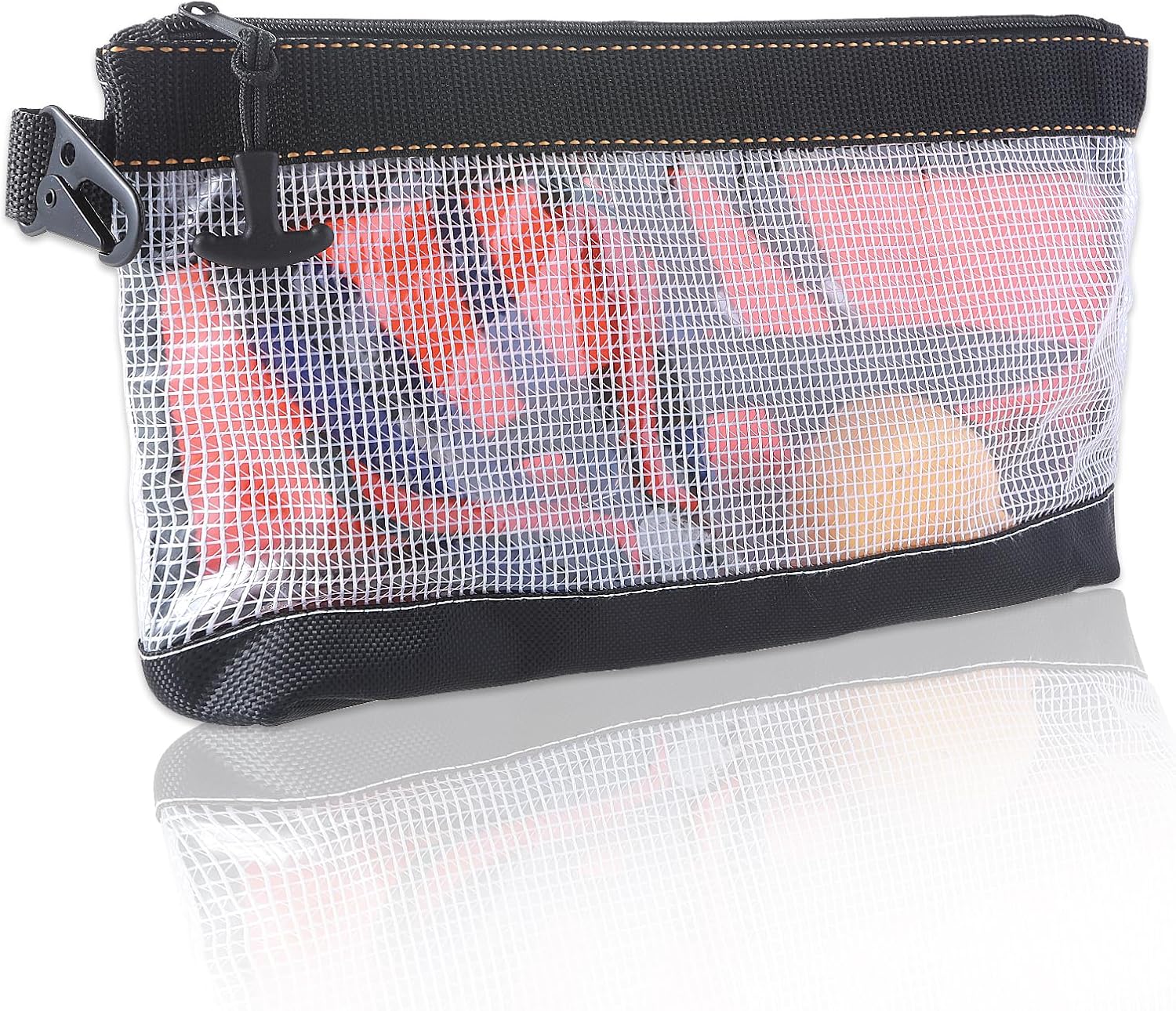  Oruola Lot De 1 Sac A Outils Matériau PVC Transparent,Sac Outils Petite Transparente,Rangement Outils Étanche Et Antistatique Pochette Zippée,Sacs Outils Avec Fermeture Éclair Pour Hommes