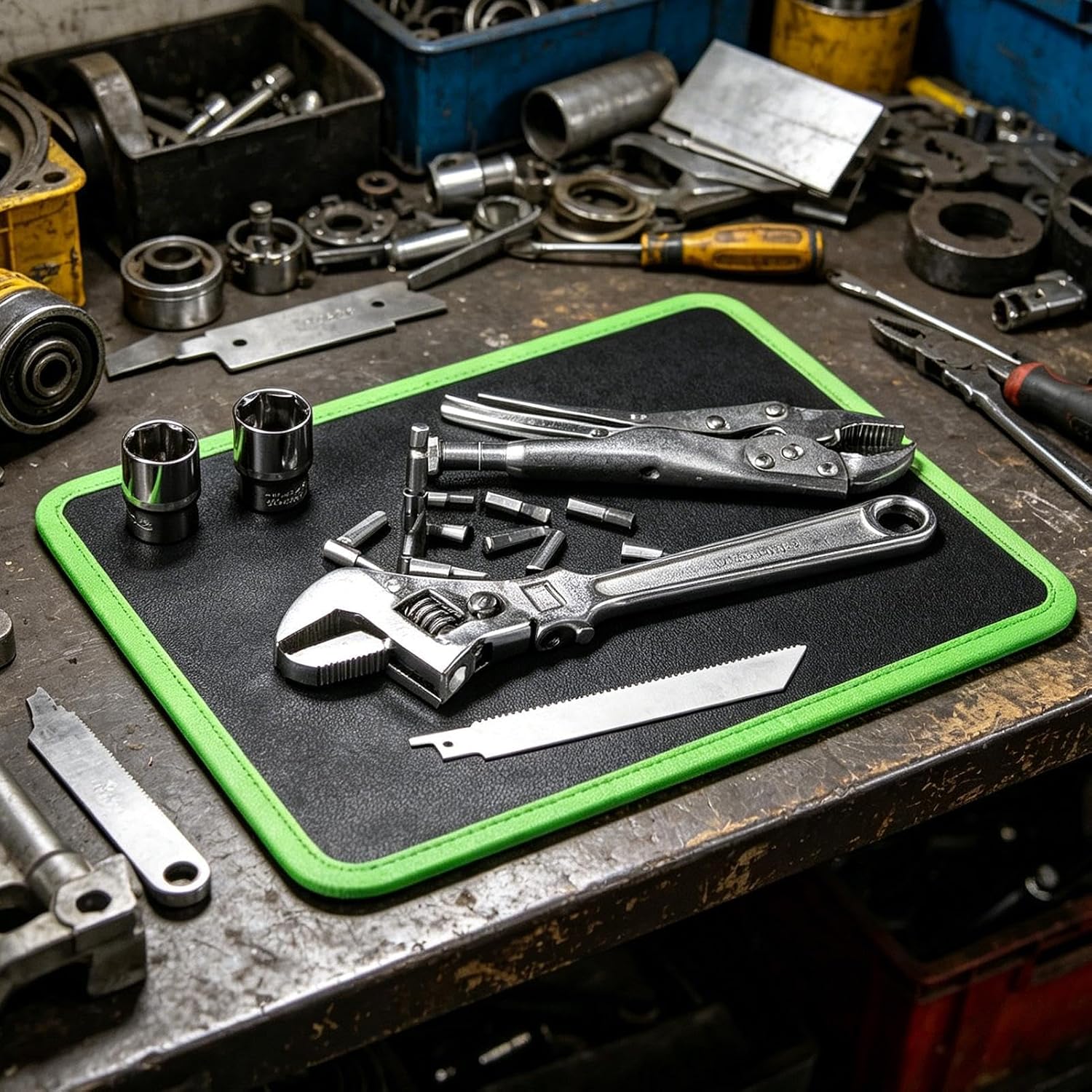  Tapis à Outils Magnétique Pour Mécanicien – 32,3 X 24,8 X 0,7 Cm – Support Antidérapant – Tapis Magnétique Pour Outils | Pour Construction De Voiture, Projet électronique, Bureau, Table, Garage