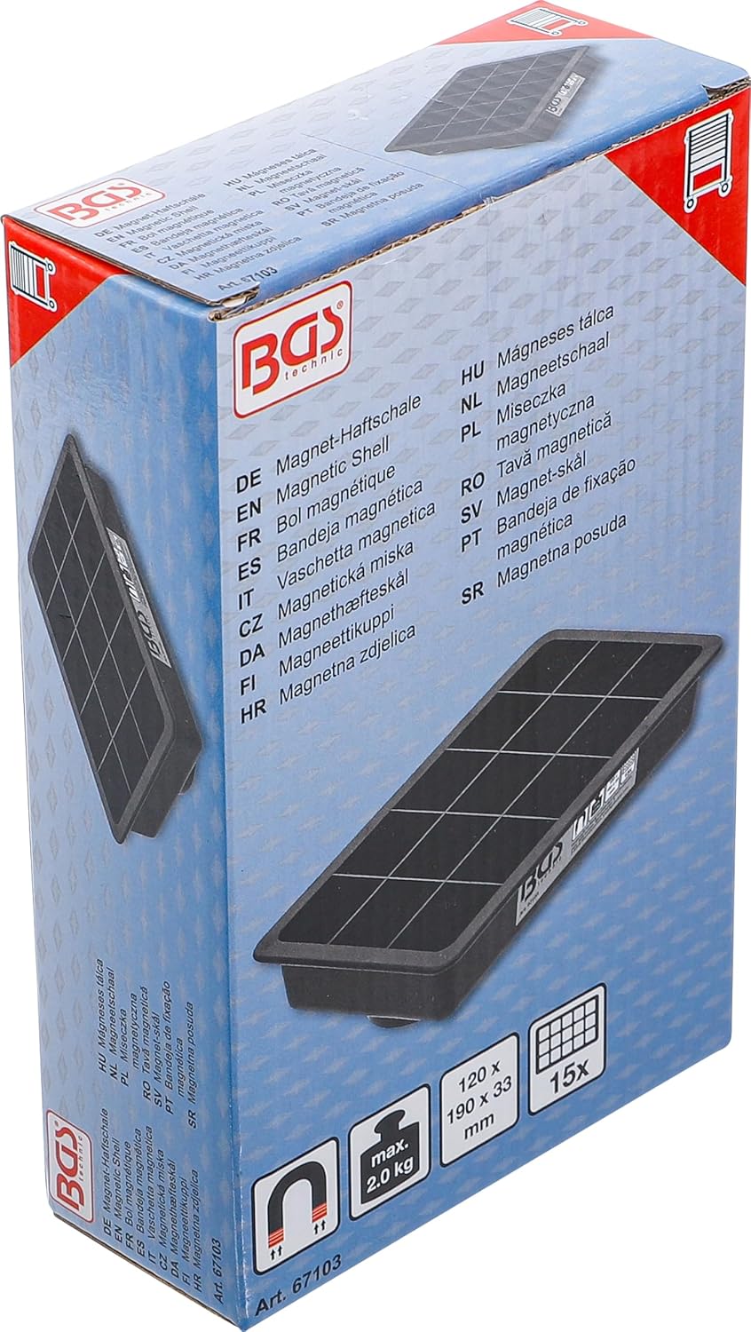  BGS 67103 | Bol Magnétique | 15 Compartiments | 120 X 190 Mm