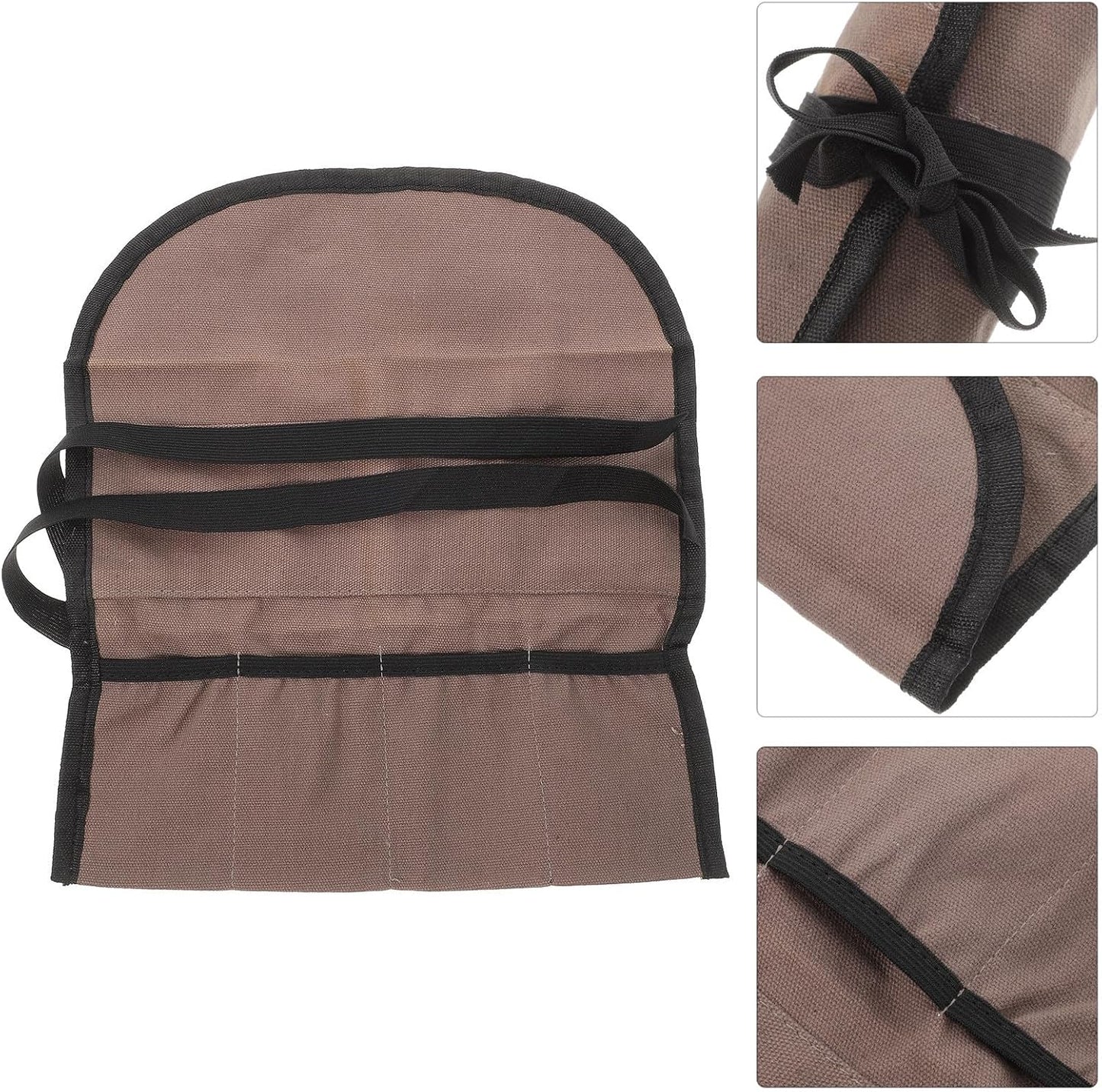  Angoily Pochette à Outils En Toile Résistante 2pcs, Facile à Nettoyer, Pour Bricolage Et Rangement, Paquet Enroulable Multifonction Pour Artisans Et Amateurs