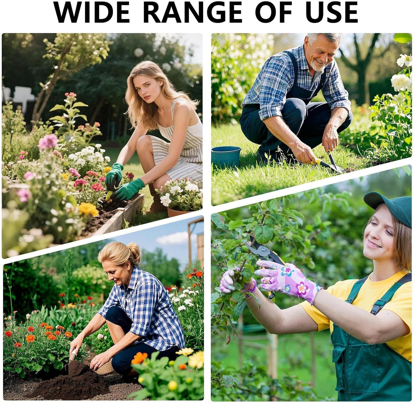 GENERIC Sac à Outils De Jardin - Organisateur Oxford De 32 Pouces Avec Capacité | Sac Robuste Avec Base épaissie, Sac De Rangement Pour Outils De Jardin Pour Femmes, Papa Bricoleur, Accessoires De Menuiserie