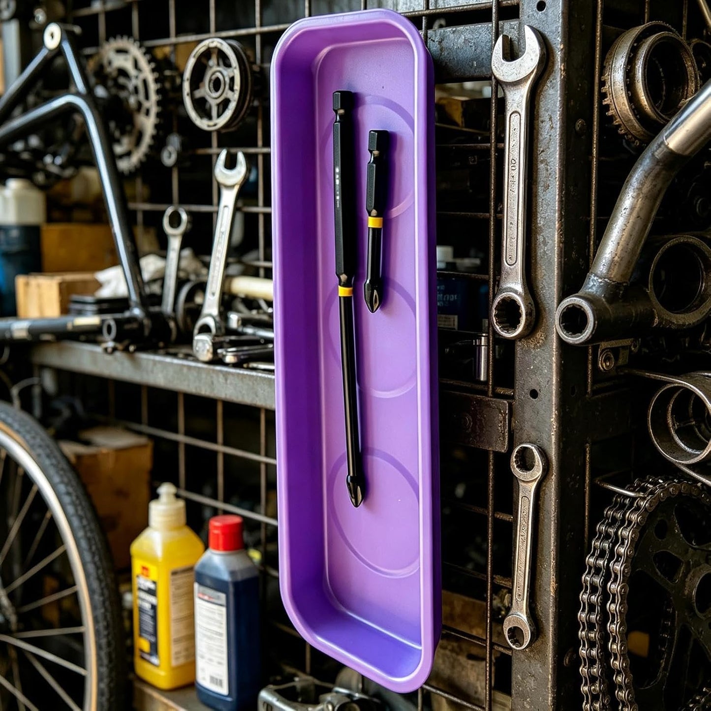  Plateau Magnétique Pour Pièces | Organiseur De Rangement En Acier Inoxydable | Plateau Organisateur D'outils Pour Mécanicien, Atelier, Garage, Réparation De Voiture