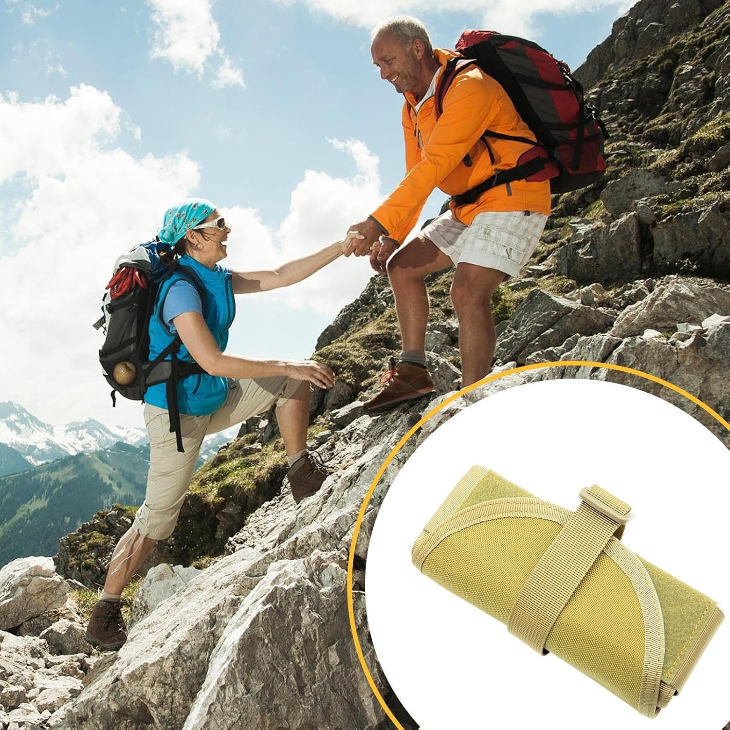 GENERIC Sac à Outils Enroulable – Organisation De Rangement D'outils Roulée Robuste | Pochette De Rangement En Nylon Résistant à L'usure Compacte Pour Bricoleur, Homme Et Papa
