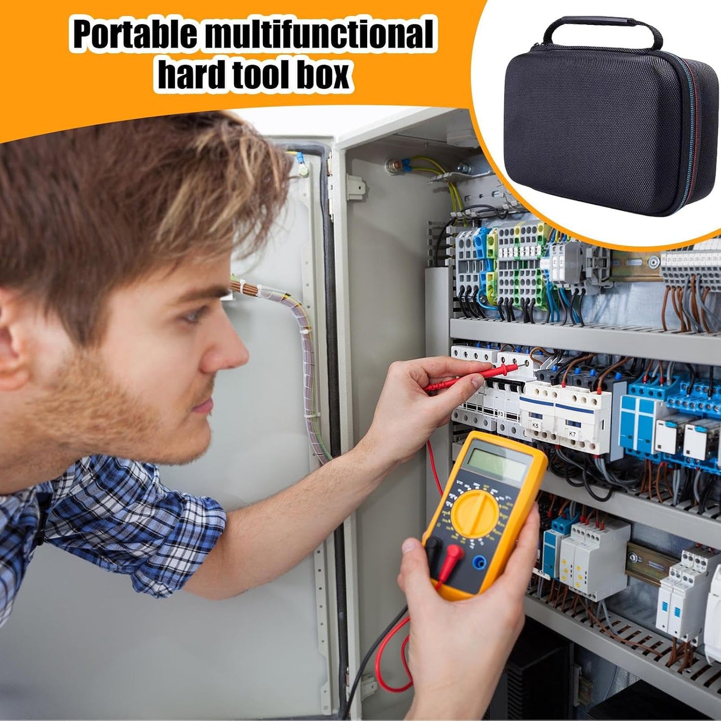  Coque Rigide, étui Rigide Portable Multifonctionnel, Boîte à Outils De 30,5 Cm Avec Grande Capacité, Organiseur Avec Design Anti-chocs, Fermeture éclair Sécurisée, Fournitures De Rangement, Randonnée