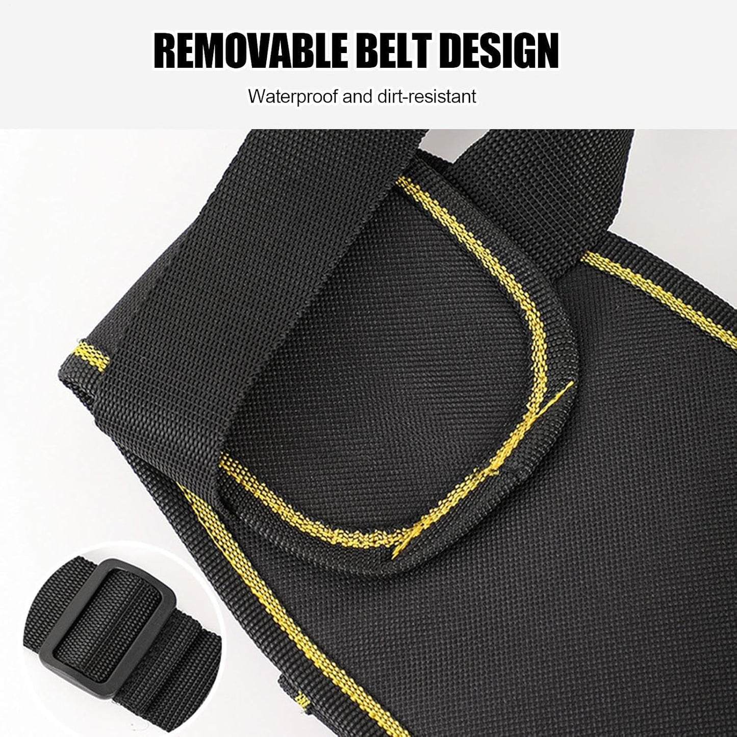 GENERIC Sac à Outils Pour électricien, Pochette De Rangement Portable Multi-poches | Sacs Porte-outils De Taille – Pour Construction, Bricoleur, Entrepreneur, Mécanicien, Plombier, Couvreur, Menuiserie