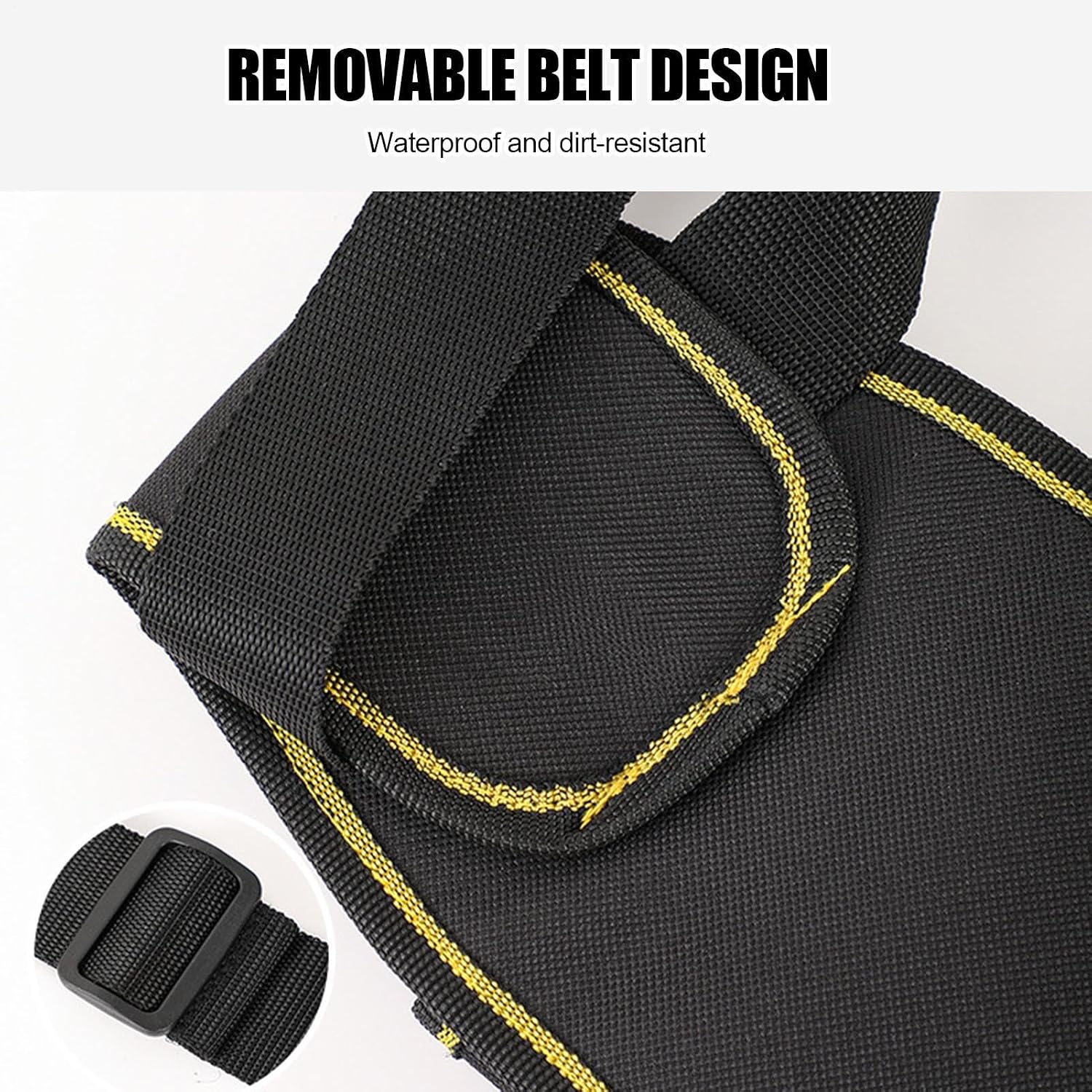 GENERIC Sac à Outils Pour électricien, Pochette De Rangement Portable Multi-poches | Sacs Porte-outils De Taille – Pour Construction, Bricoleur, Entrepreneur, Mécanicien, Plombier, Couvreur, Menuiserie