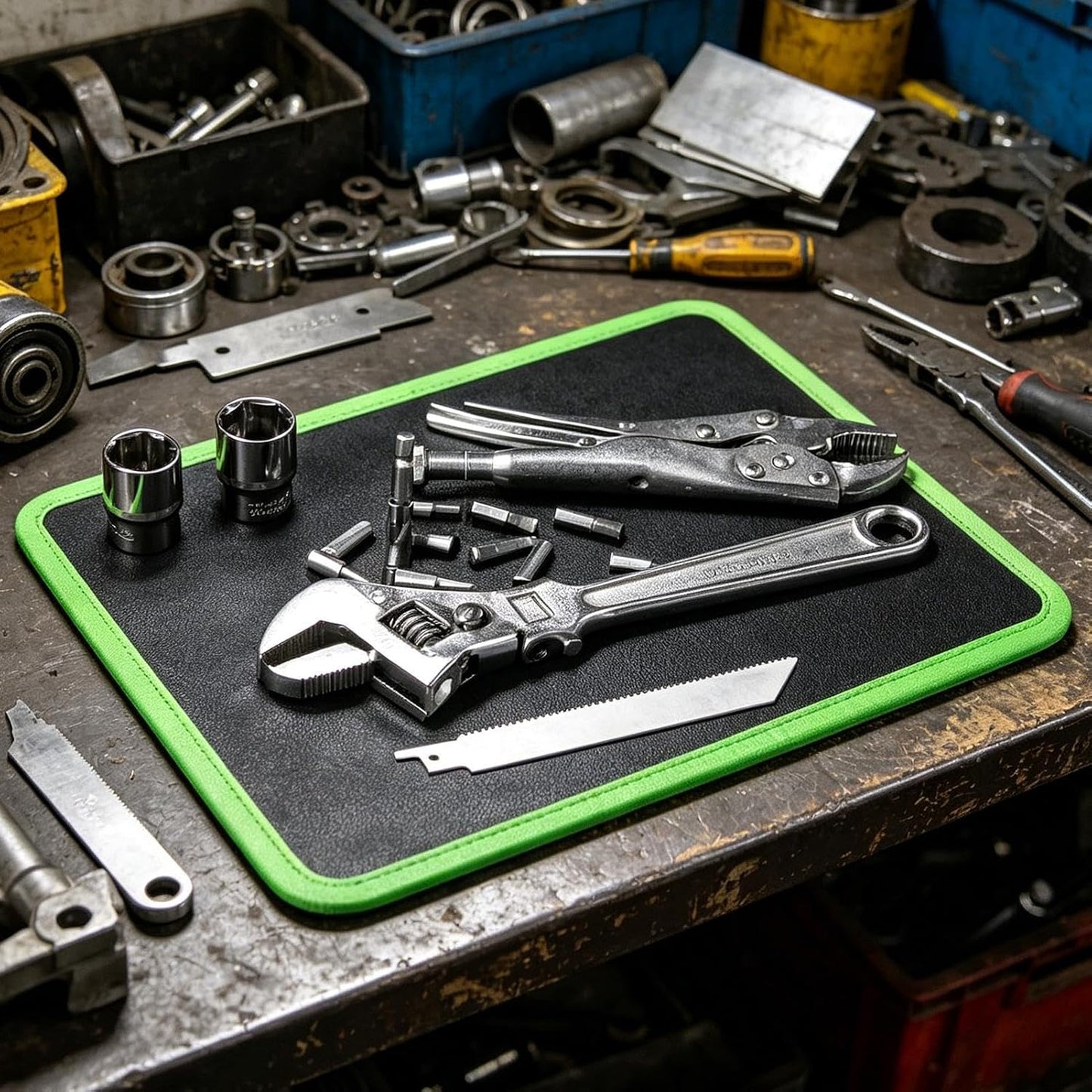  Tapis Magnétique Pour Outils – 32,3 X 24,8 X 0,7 Cm | Tapis Magnétique | Pour Construction De Voiture, Projet électronique, Bureau, Table, Garage, Atelier, Réparation Automobile