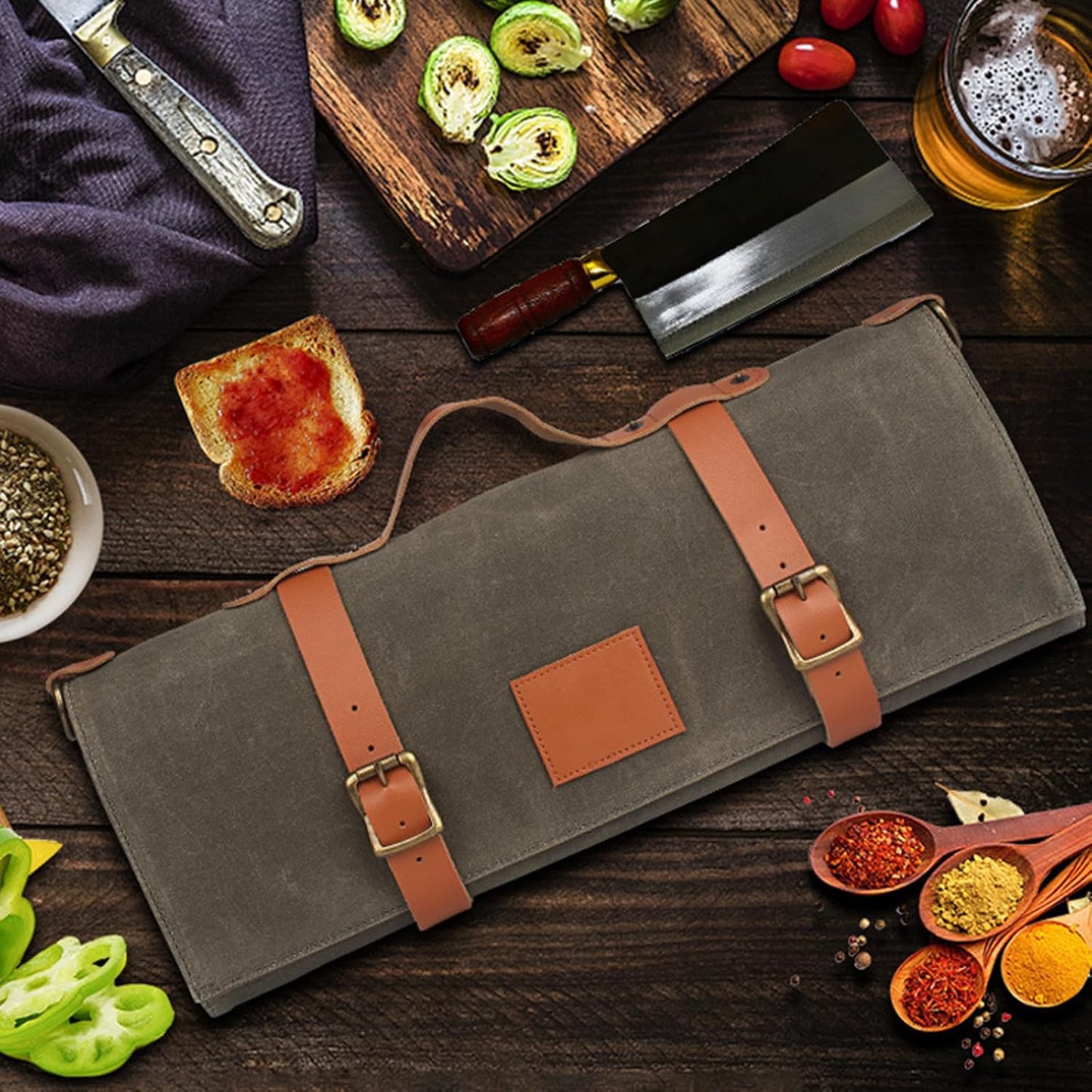  Sac à Outils De Chef Multifonctionnel Avec Poignée Et Bandoulière Pour Outils De Cuisine Et Accessoires
