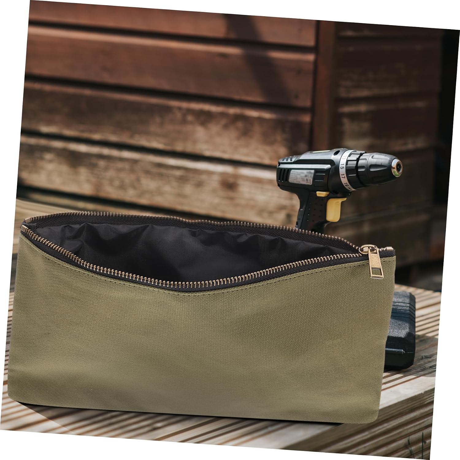  Jojofuny 3 Pcs Pochette De Rangement En Toile à Fermeture Éclair Pour Outils Paquet De Rangement Utilitaires Pour Garage