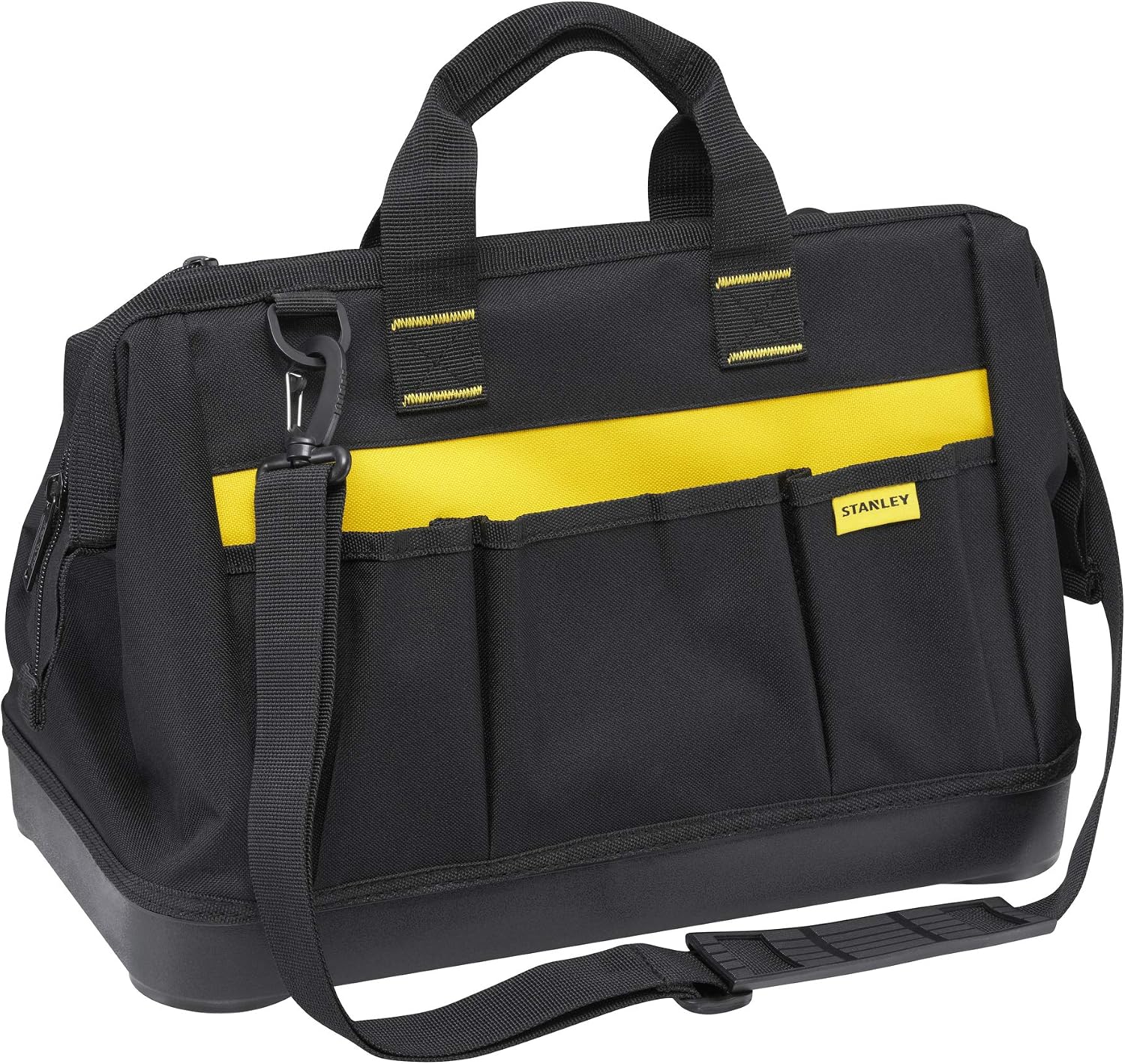  Stanley 1-96-183 Sac À Outils En Tissu 600 X 600 Deniers - Multi-Compartiments - Sangle Bandoulière & Amazon Basics Ensemble De 73 Pièces, Clés Magnétiques à Cliquet Et Tournevis De Précision