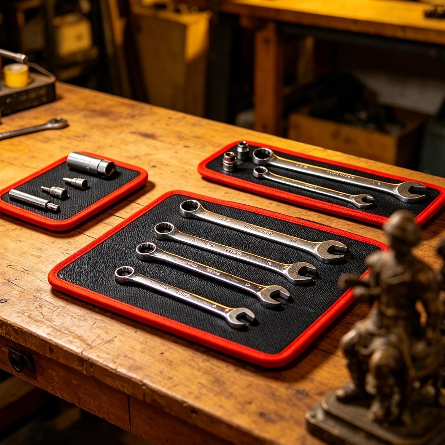  Magnétique Pour Outils | Tapis De Rangement Magnétique Souple Antidérapant Pour Mécanicien, Atelier, Réparation Automobile, Garage, Tournevis, Clés, Boulons