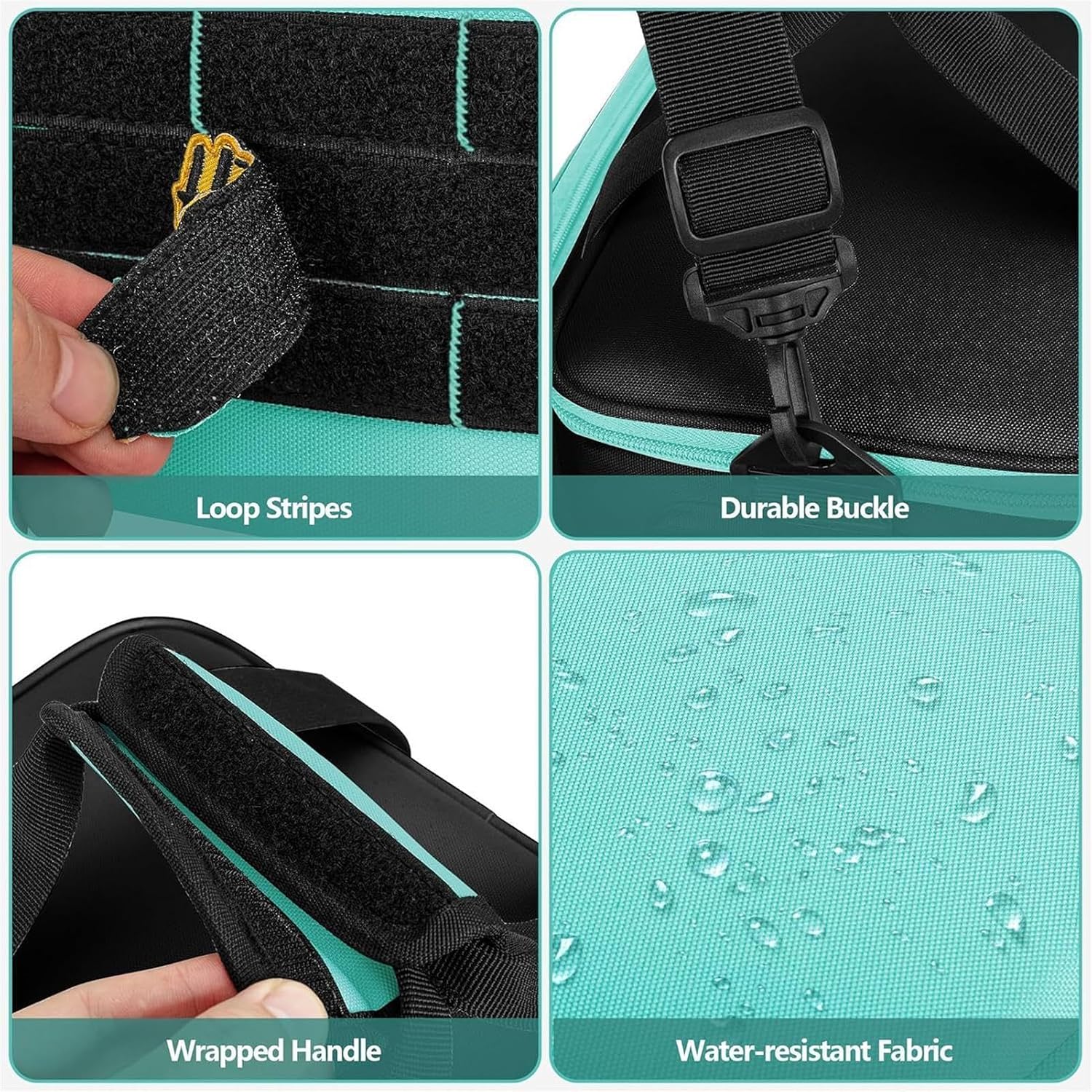 GENERIC Sac à Outils – Sac à Outils Portable En Tissu Oxford, Sac De Rangement Pour Outils De Jardin, électricien, Charpentier, Université, Dortoir, Voyage, Construction, Camping