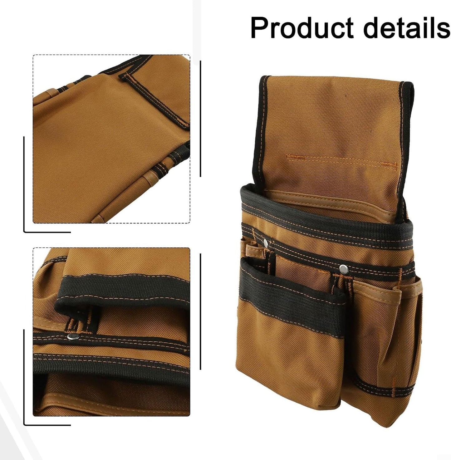  Ensemble De Bretelles Robustes En Tissu Oxford 1200D Réglable Avec Crochet Marteau, Bretelles Rembourrées Pour Charpentier, électricien, Bricoleur, Sac De Rangement (D)
