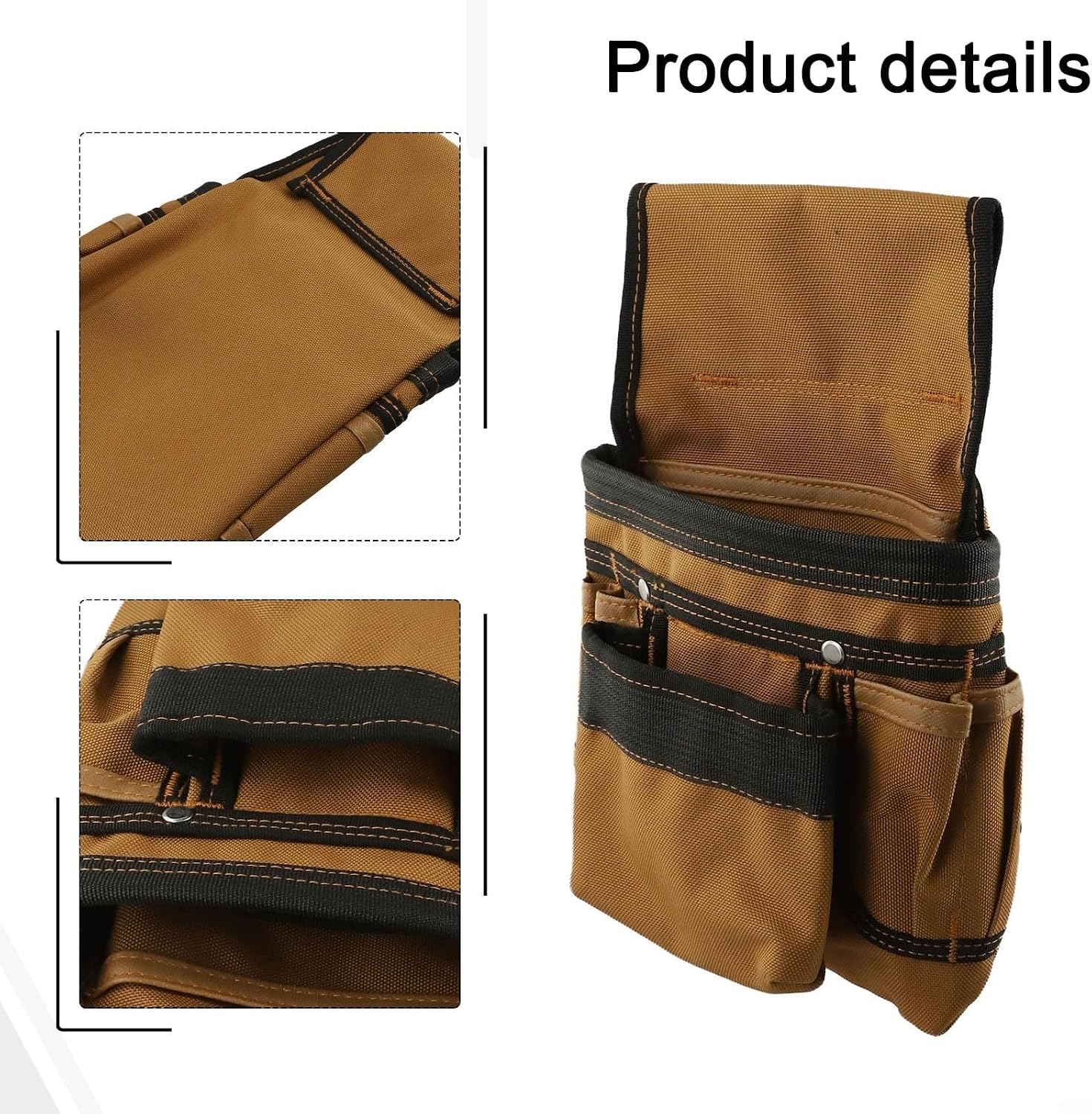 Ensemble De Bretelles Robustes En Tissu Oxford 1200D Réglable Avec Crochet Marteau, Bretelles Rembourrées Pour Charpentier, électricien, Bricoleur, Sac De Rangement (D)
