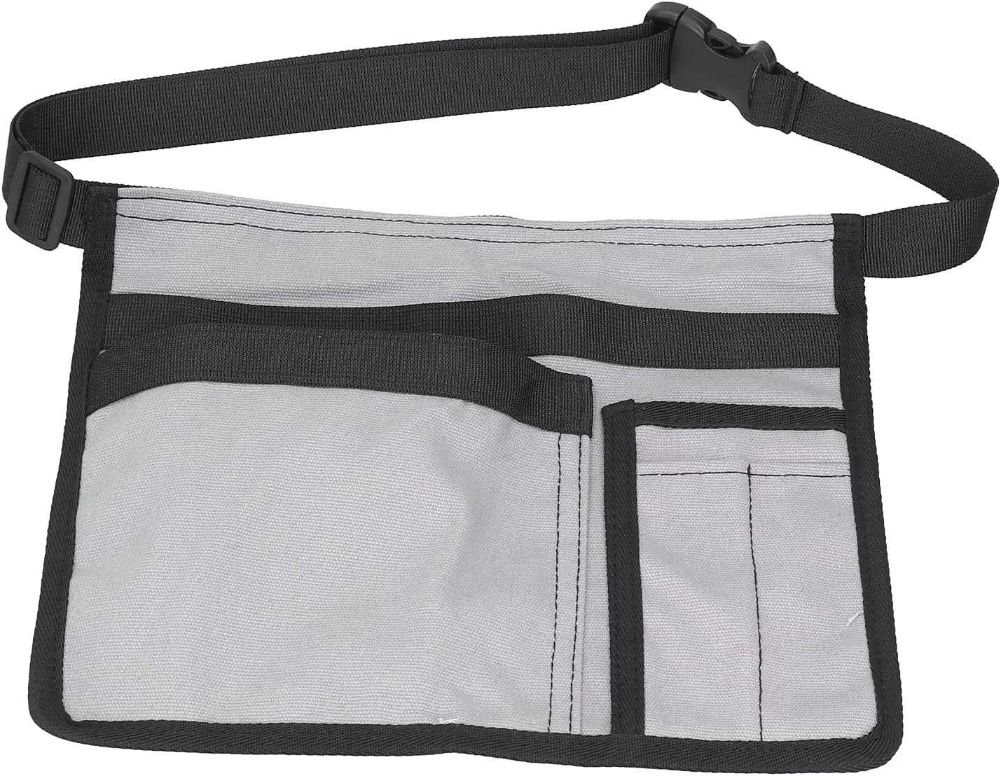 Sac à Outils Unilatéral En Tissu Oxford Résistant à L'usure, Organisateur D'outils De Jardin Réglable Pour Les Projets De Jardinage Et De Bricolage (Kaki Et Noir)