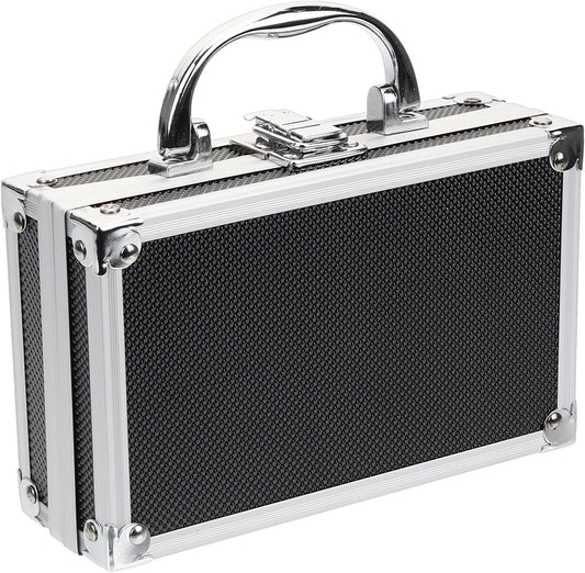  DOITOOL Mallette à Outils Portable En Aluminium Avec Mousse Rembourrée, Boîte à Outils Verrouillable Pour Instruments De Mesure (18 X 11 X 5,5 Cm)