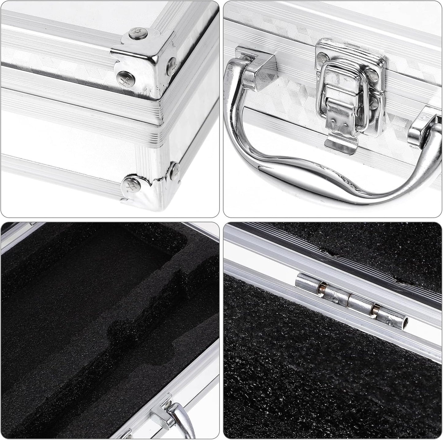  ULTECHNOVO Mallette Portable Légère Et Résistante En Alliage D'aluminium Protection Renforcée, Boîte à Outils Pour Bureau Et Voyage En Extérieur