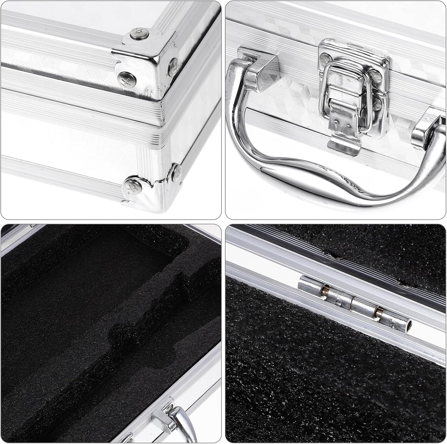  ULTECHNOVO Mallette Portable Légère Et Résistante En Alliage D'aluminium Protection Renforcée, Boîte à Outils Pour Bureau Et Voyage En Extérieur