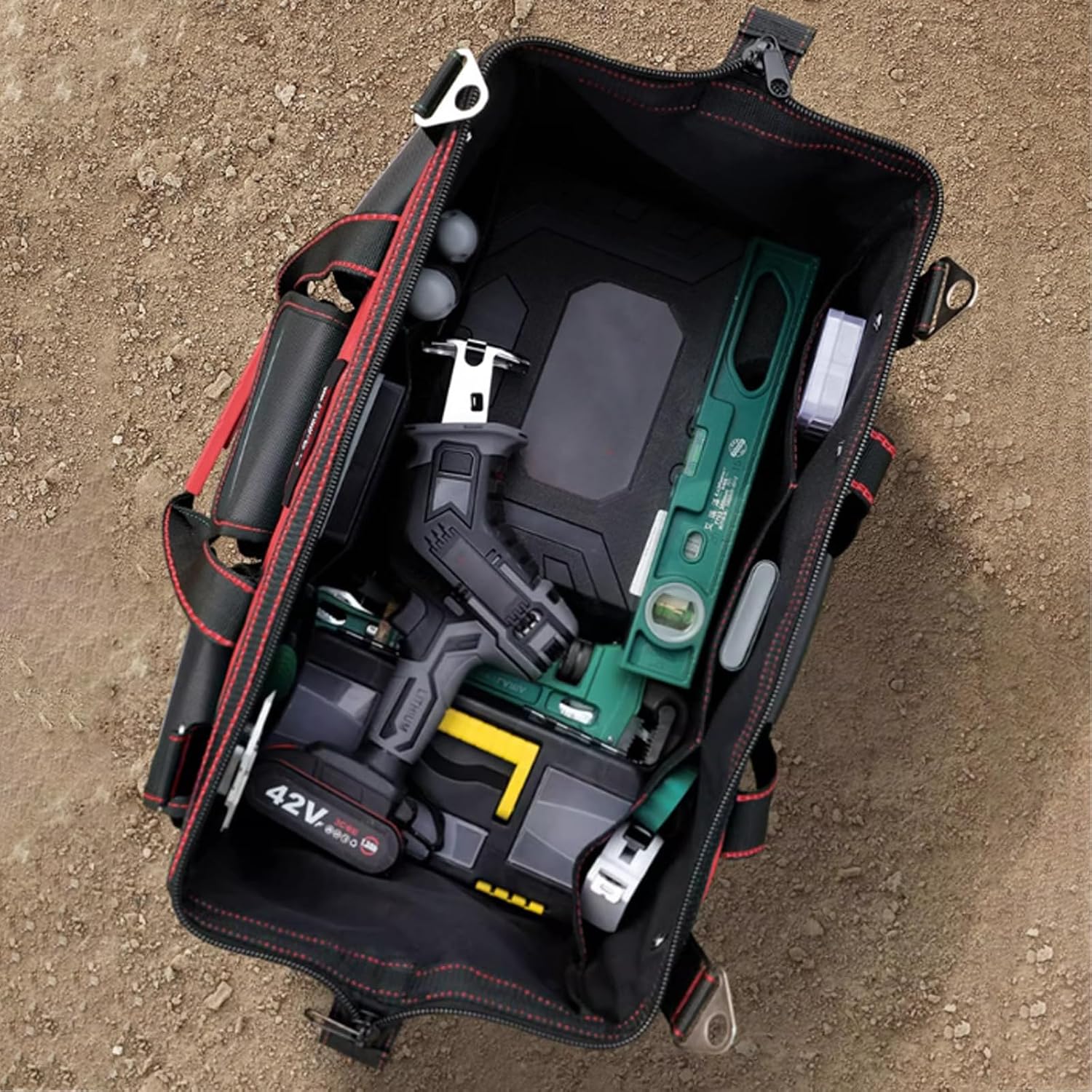  à Outils Professionnel Robuste De 13/14 Pouces, Capacité Pour Les Entrepreneurs, Organisateurs D ' Outils Et Sacs De Rangement Avec Fermeture éclair