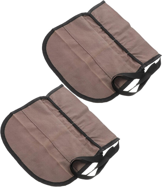  Angoily Pochette à Outils En Toile Résistante 2pcs, Facile à Nettoyer, Pour Bricolage Et Rangement, Paquet Enroulable Multifonction Pour Artisans Et Amateurs