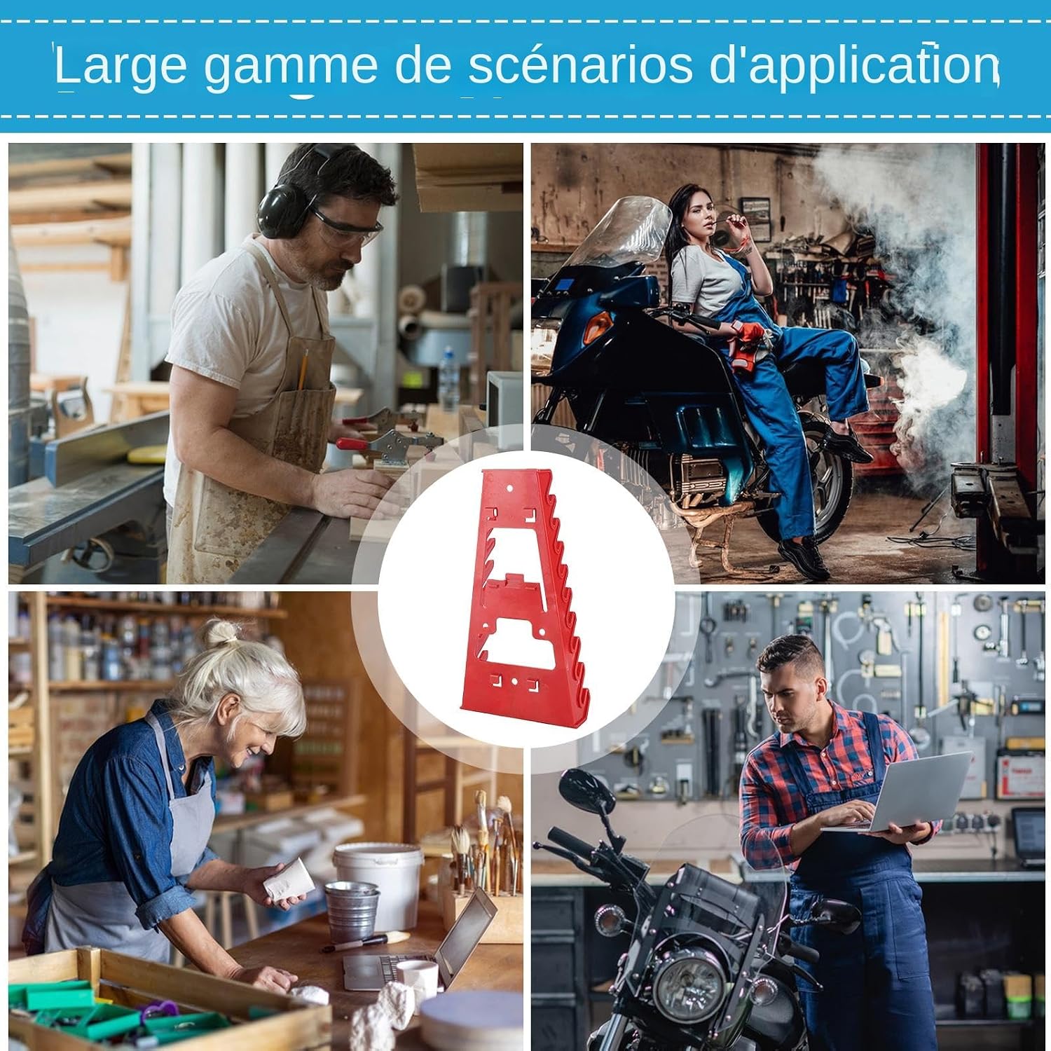  Organisateur De Clés Pour Boîte À Outils,Porte-clés Robuste Pour Panneau Perforé | Économiseur D'espace Pour Organisation De Tournevis, Support De Rangement D'outils Pour Atelier, Salon, Magasin De Ré