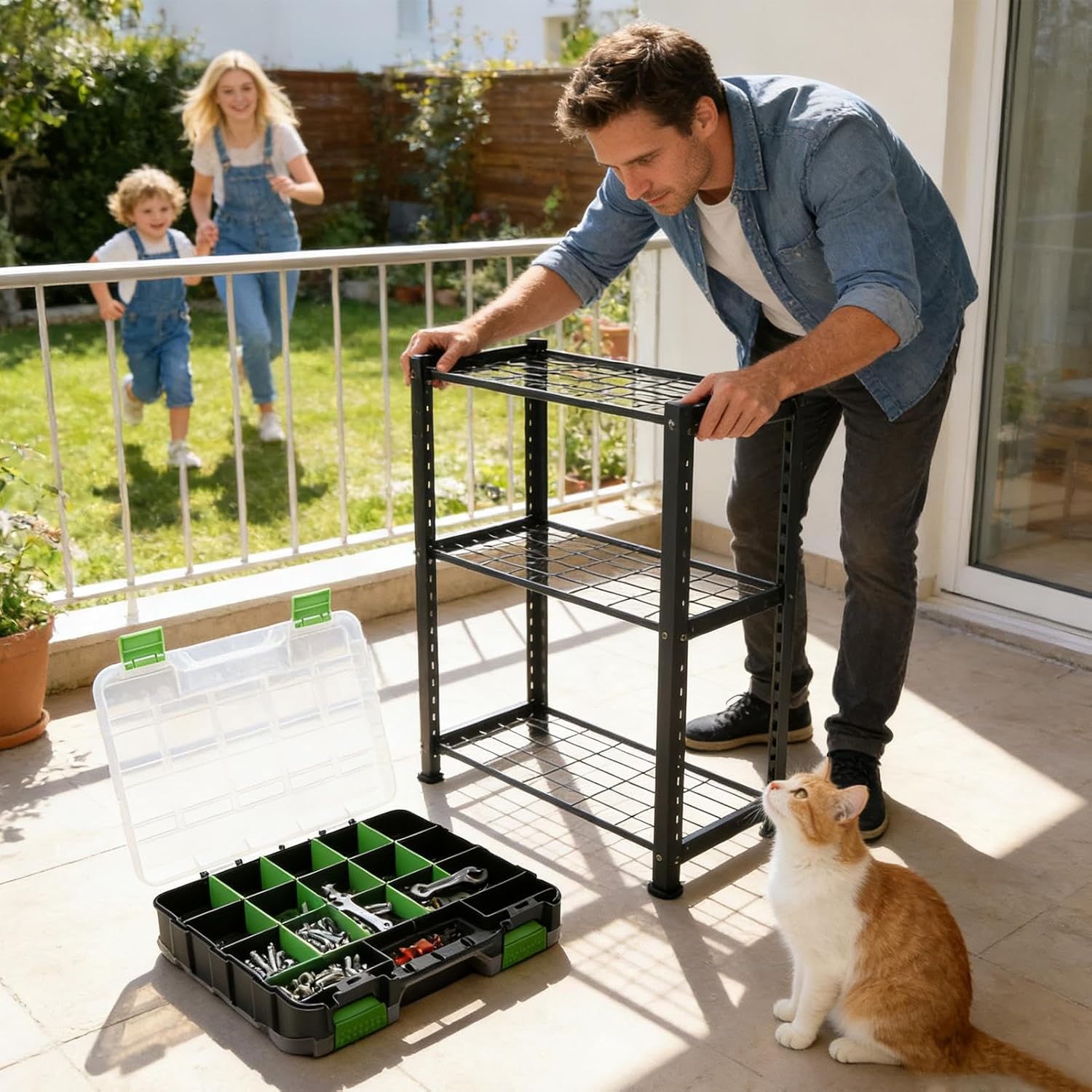 GENERIC Organiseur De Vis, Organiseur à 34 Compartiments | Boîte à Outils | Pour écrous, Boulons, Perles, Bijoux, Composants électroniques, Artisanat, Garage, Bureau, Maison, électriciens