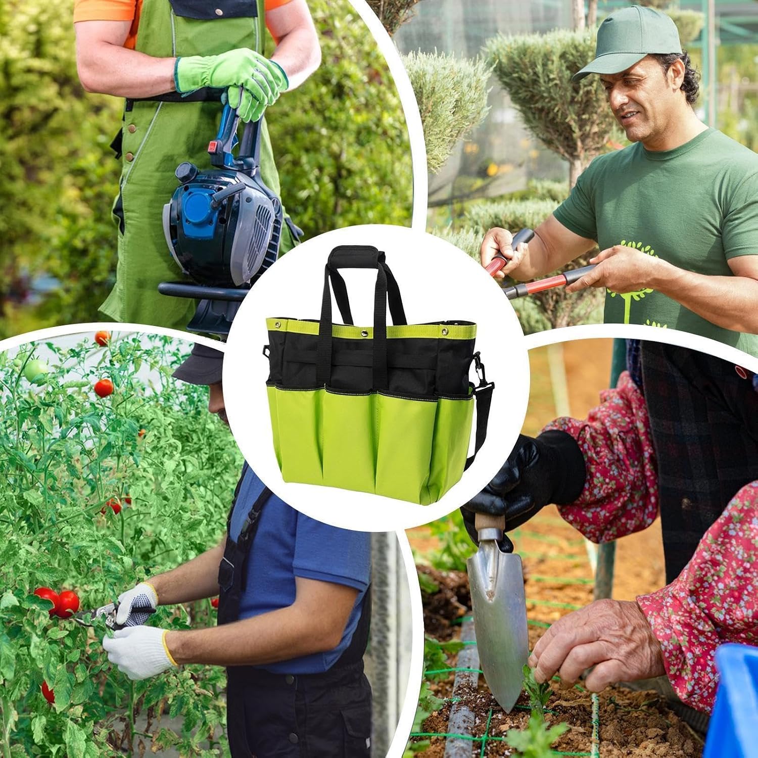  Fourre-tout De Jardin étanche, Porte-sac à Outils Réglable, Robuste Avec Plusieurs Poches, Organisateur Portable Pour Clés à Usage D'électricien, Sac De Jardin Avec Style Robuste, Sacs Utilitaires